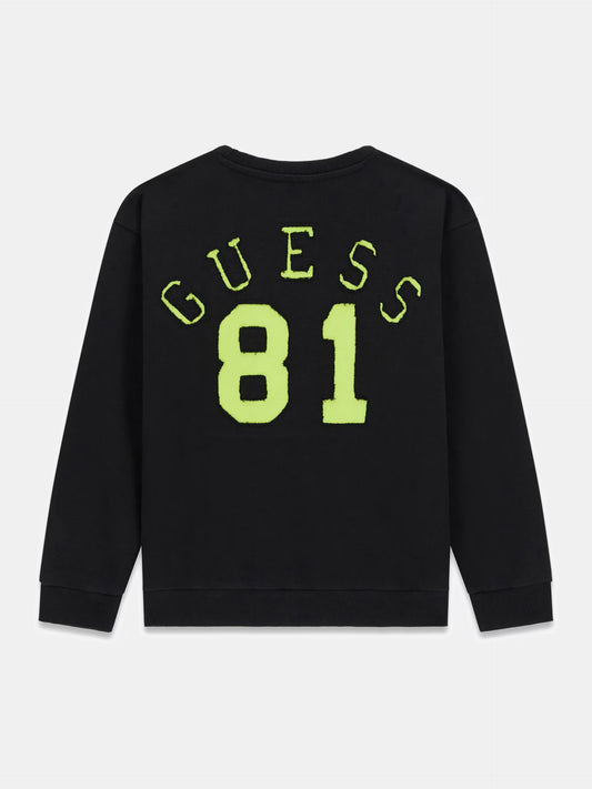 GUESS BACK EMBROIDERY OVERSIZED JUMPER