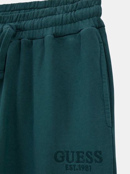 GUESS KIDS LOGO EMBROIDERED JOGGERS