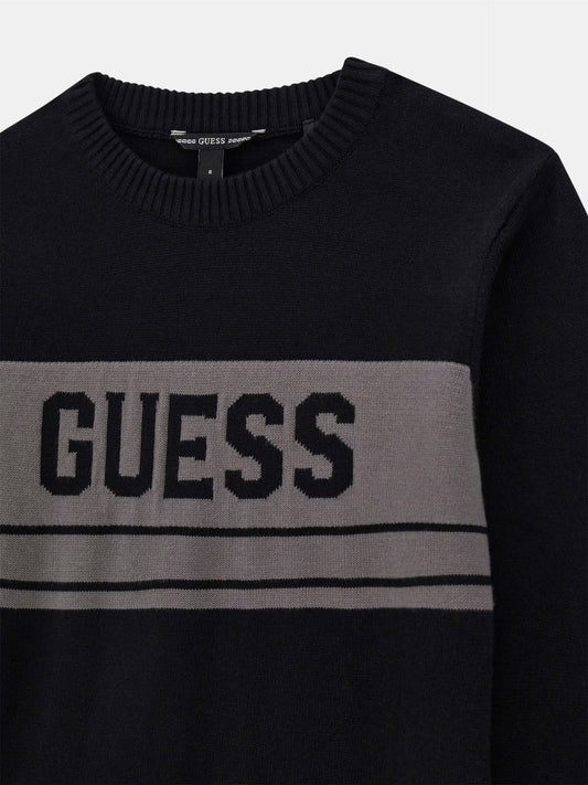 GUESS LOGO KNITTED PULLOVER