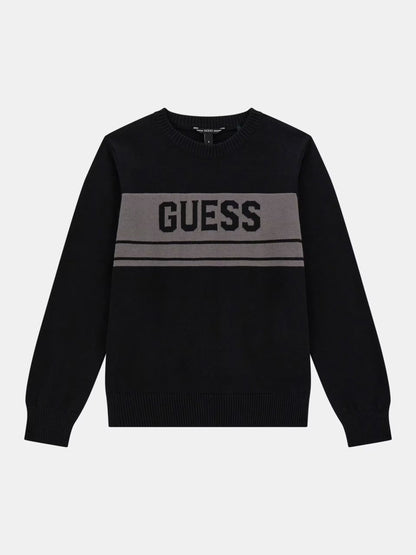 GUESS LOGO KNITTED PULLOVER