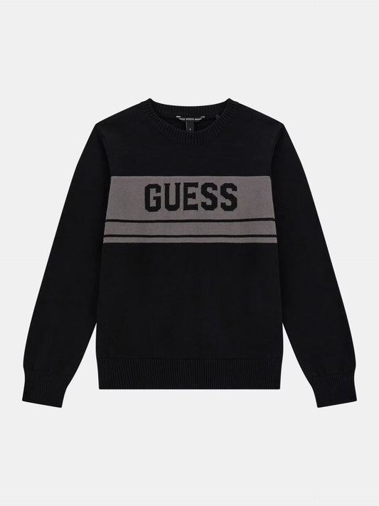 GUESS LOGO KNITTED PULLOVER