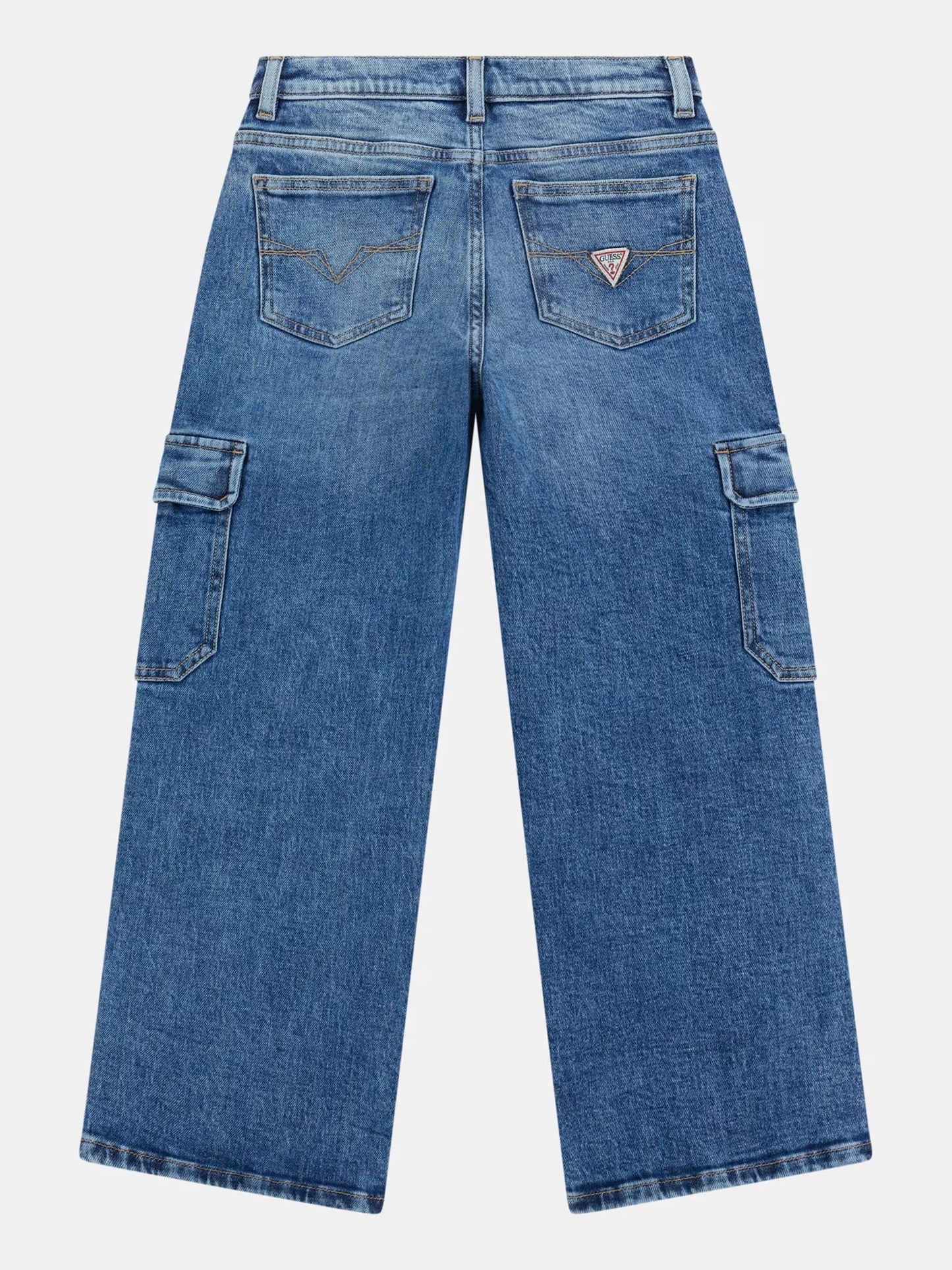 GUESS KIDS OVERSIZE CARGO CMF DENIM PANTS