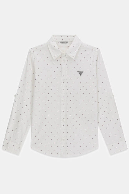 GUESS KIDS PRINTED POPLIN SHIRT
