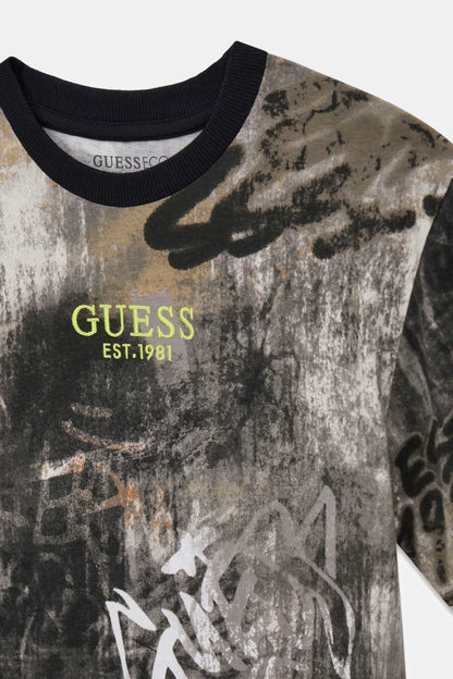 GUESS KIDS MULTIPRINTED T SHIRT