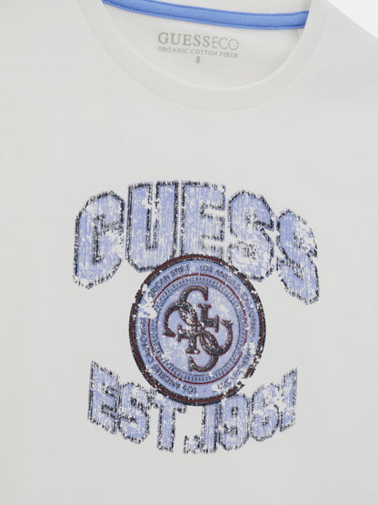 GUESS KIDS PRINTED LOGO T SHIRT