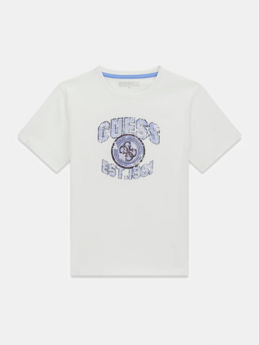 GUESS KIDS PRINTED LOGO T SHIRT