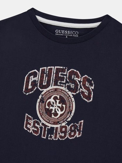 GUESS KIDS PRINTED LOGO T SHIRT