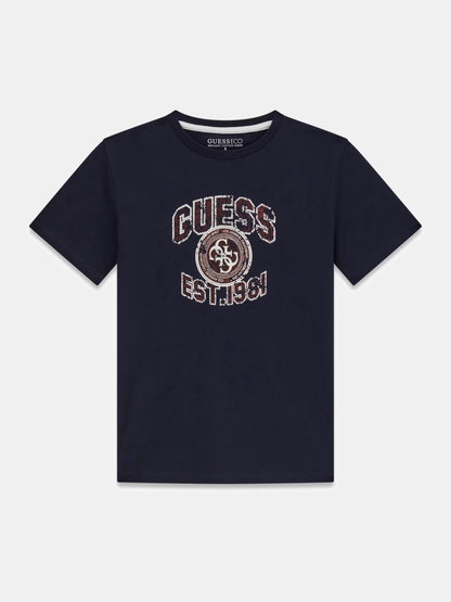 GUESS KIDS PRINTED LOGO T SHIRT