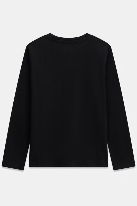 GUESS KIDS LS TRIANGLE LOGO T SHIRT