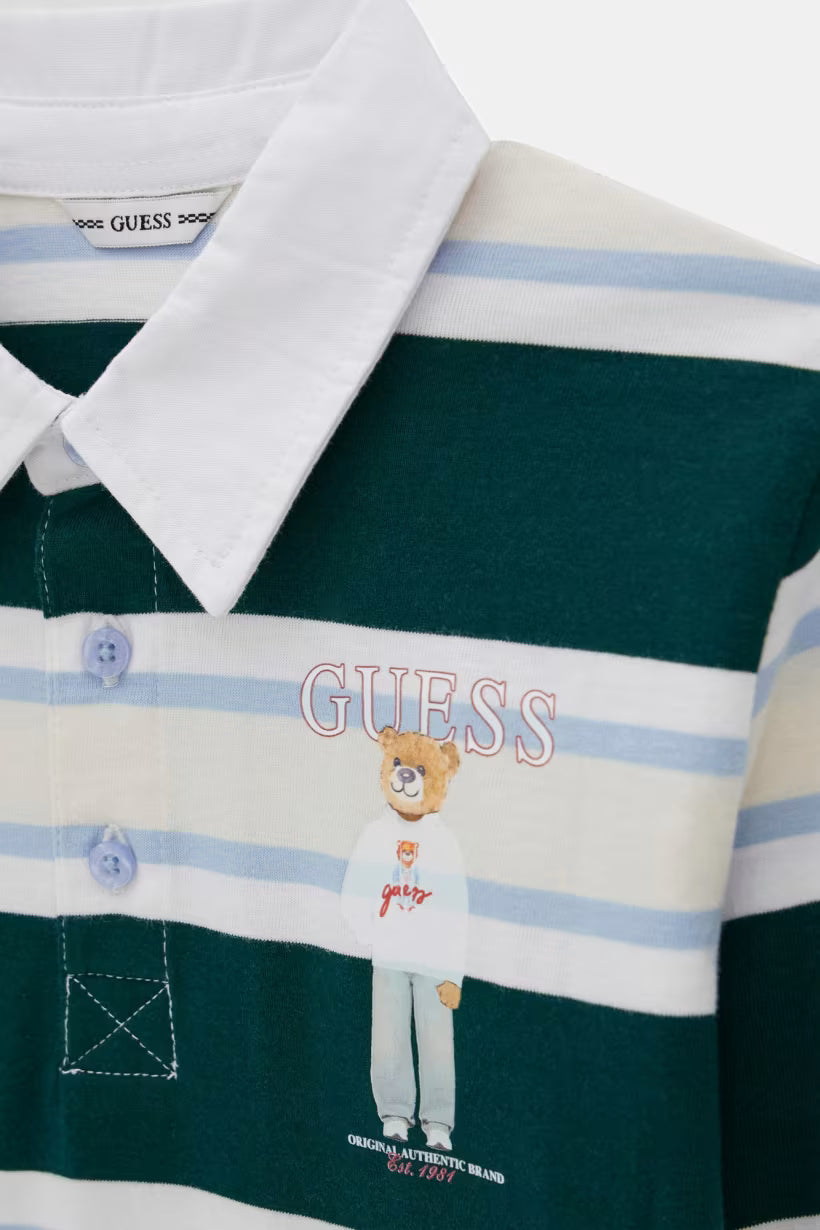GUES KIDS HEAVY JERSEY POLO SHIRT