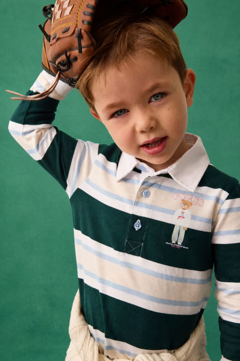 GUES KIDS HEAVY JERSEY POLO SHIRT