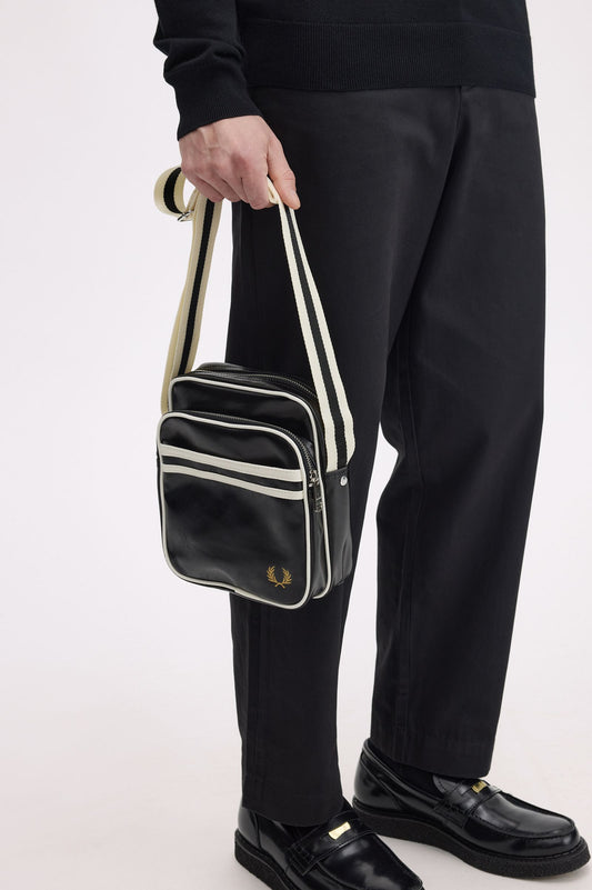 FRED PERRY CLASSIC LEATHER SIDE BAG