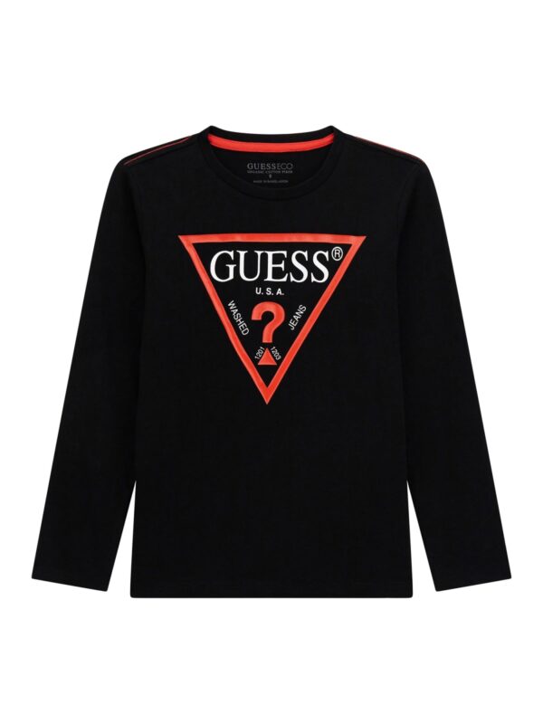 GUESS KIDS LS CORE TRIANGLE T SHIRT