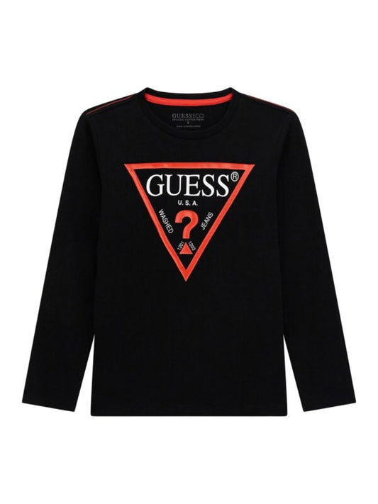 GUESS KIDS LS CORE TRIANGLE T SHIRT