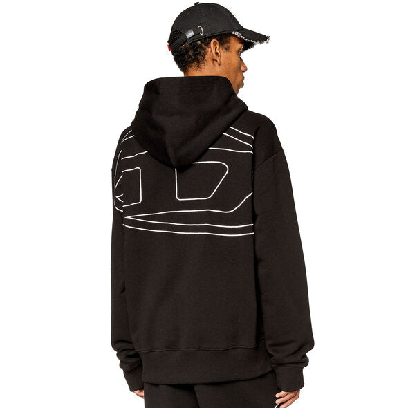 DIESEL S-MACS-HOOD-MEGOVAL-D SWEATSHIRT