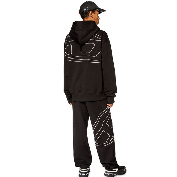 DIESEL S-MACS-HOOD-MEGOVAL-D SWEATSHIRT