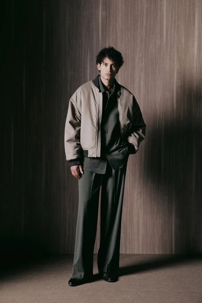 IM BRIAN OVERSIZED BOMBER IN NYLON
