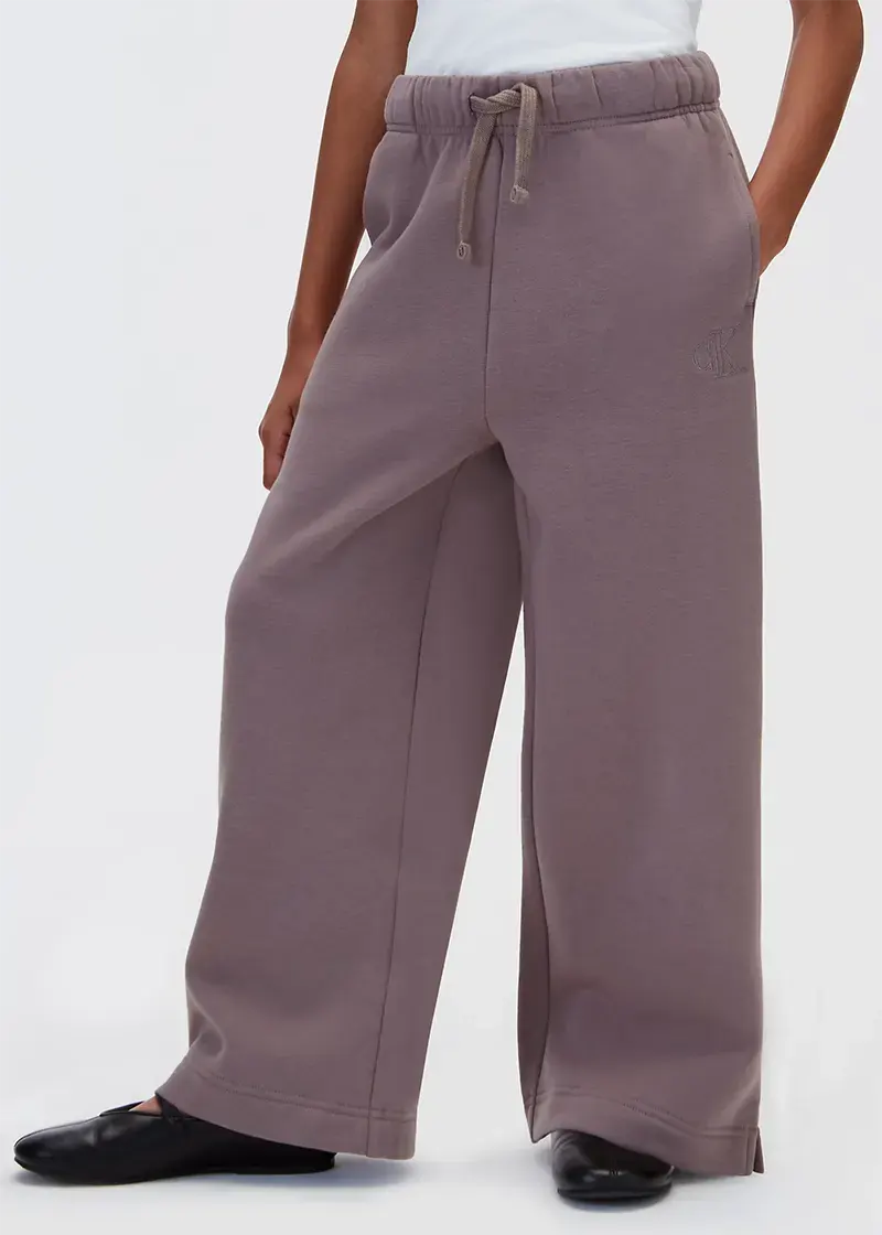 CALVIN KLEIN KIDS UNISEX WIDE LEG SWEATPANTS