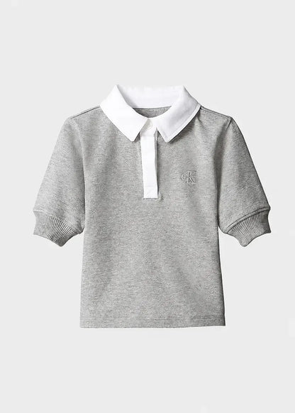 CALVIN KLEIN KIDS SWEAT POLO DRESS