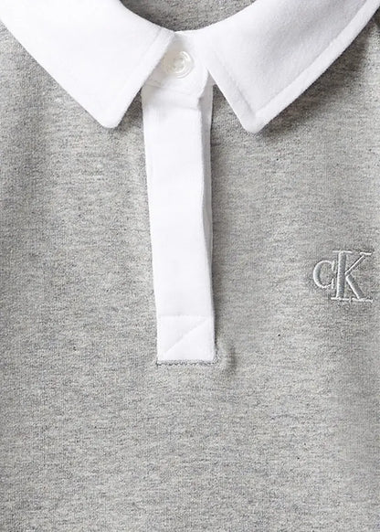 CALVIN KLEIN KIDS SWEAT POLO DRESS