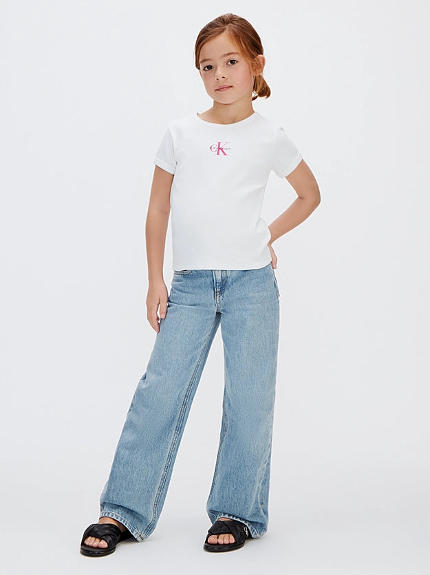 CALVIN KLEIN KIDS RIBBED T SHIRT