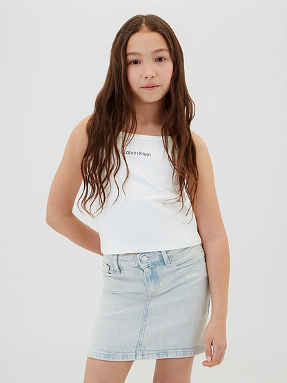 CALVIN KLEIN KIDS PUNTO MILANO STRAP TOP