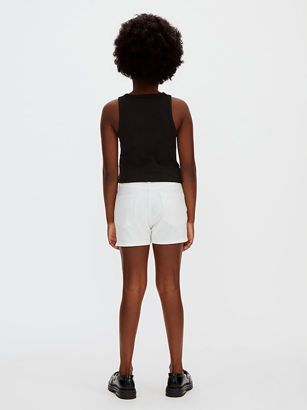 CALVIN KLEIN KIDS HIGH RISE RELAXED  DENIM SHORT