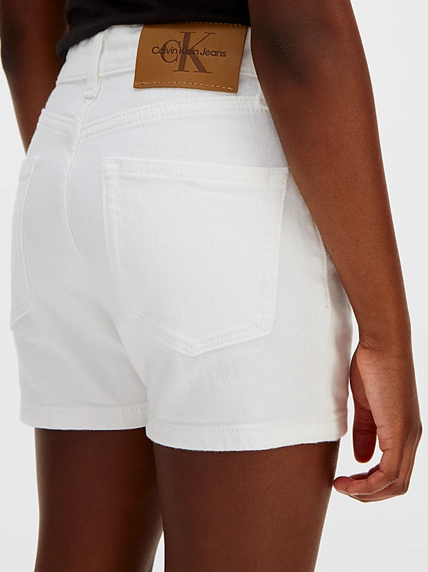 CALVIN KLEIN KIDS HIGH RISE RELAXED  DENIM SHORT