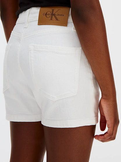 CALVIN KLEIN KIDS HIGH RISE RELAXED  DENIM SHORT