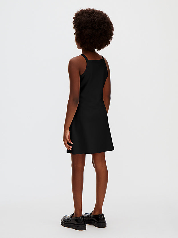CALVIN KLEIN KIDS PUNTO MILANO STRAP DRESS