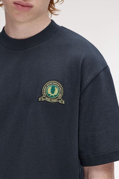 FRED PERRY TENNIS BADGE T SHIRT