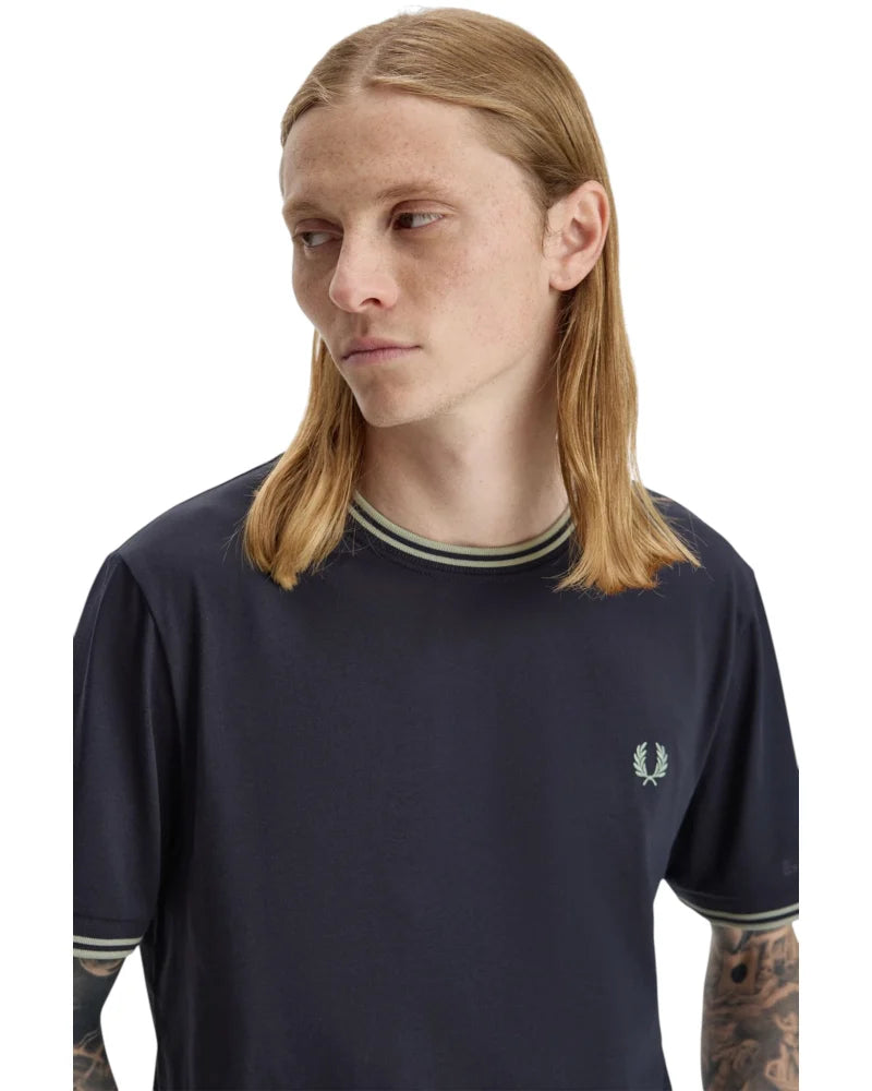 FRED PERRY TWIN TIPPED T SHIRT