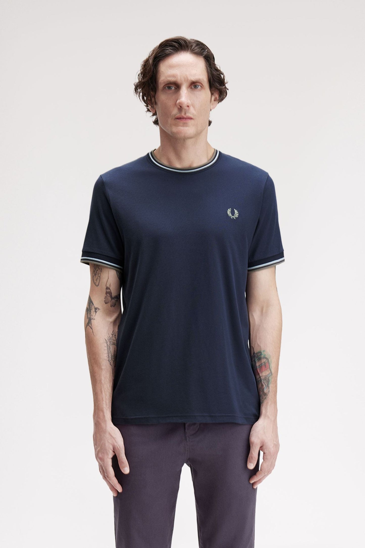 FRED PERRY TWIN TIPPED T SHIRT