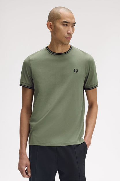 FRED PERRY TWIN TIPPED T SHIRT