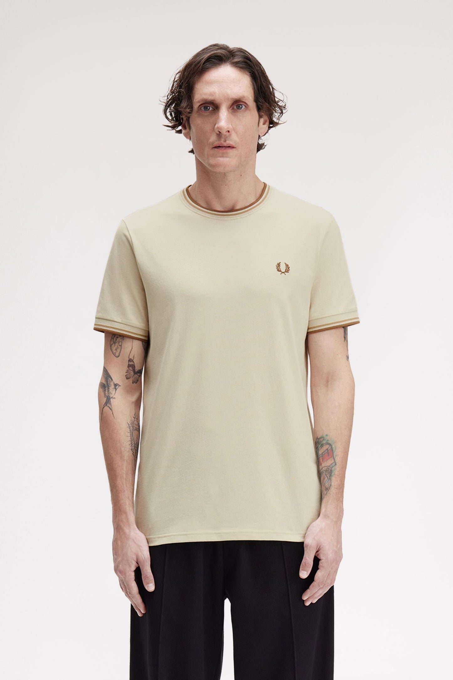 FRED PERRY TWIN TIPPED T SHIRT