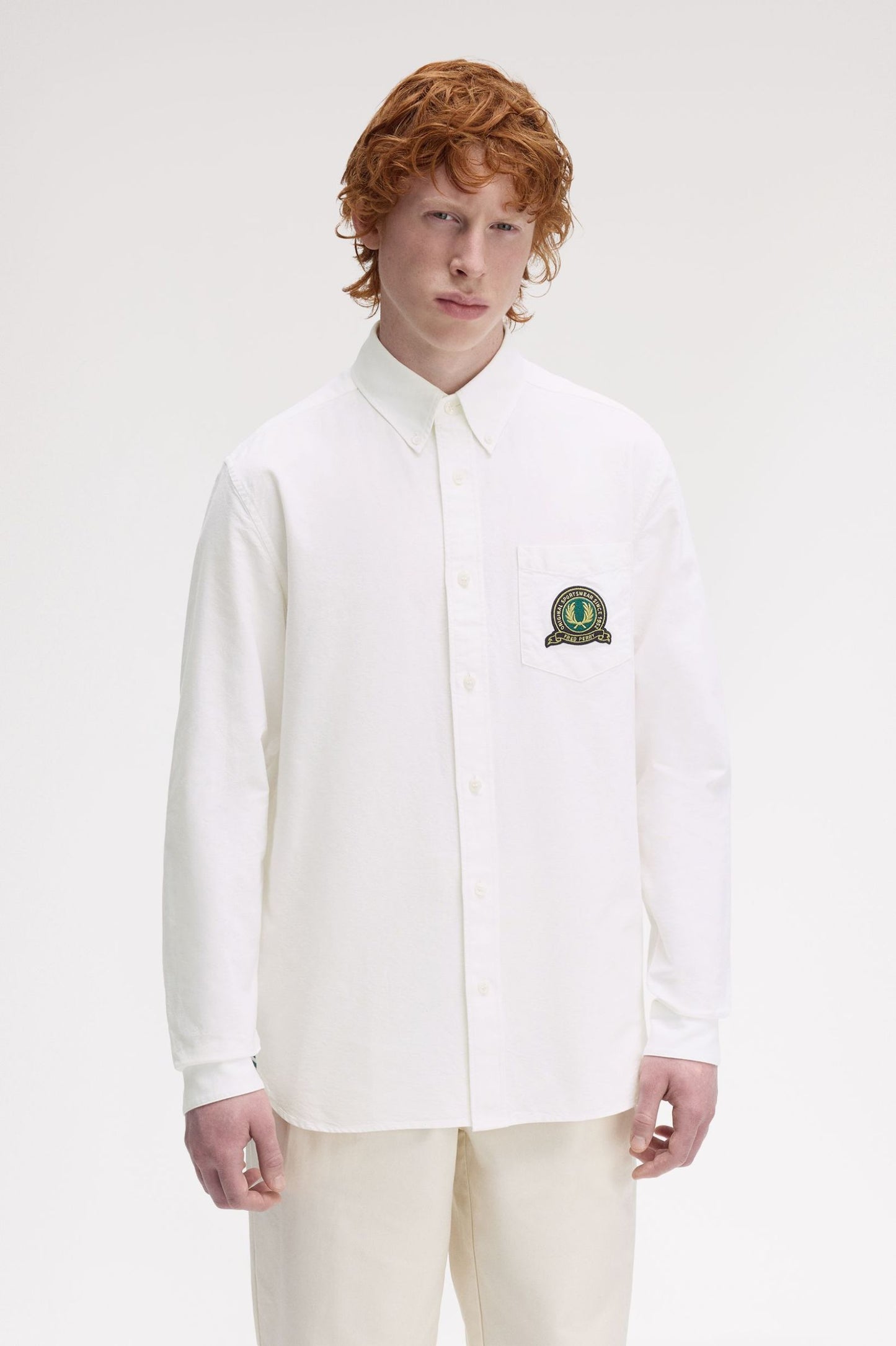 FRED PERRY TENNIS BADGE OXFORD SHIRT