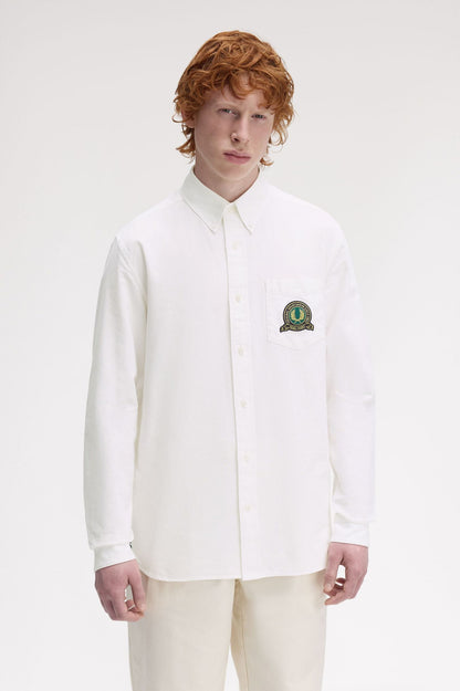 FRED PERRY TENNIS BADGE OXFORD SHIRT