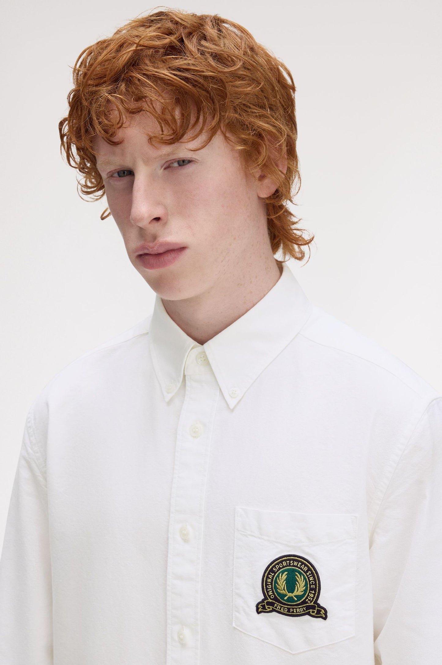 FRED PERRY TENNIS BADGE OXFORD SHIRT