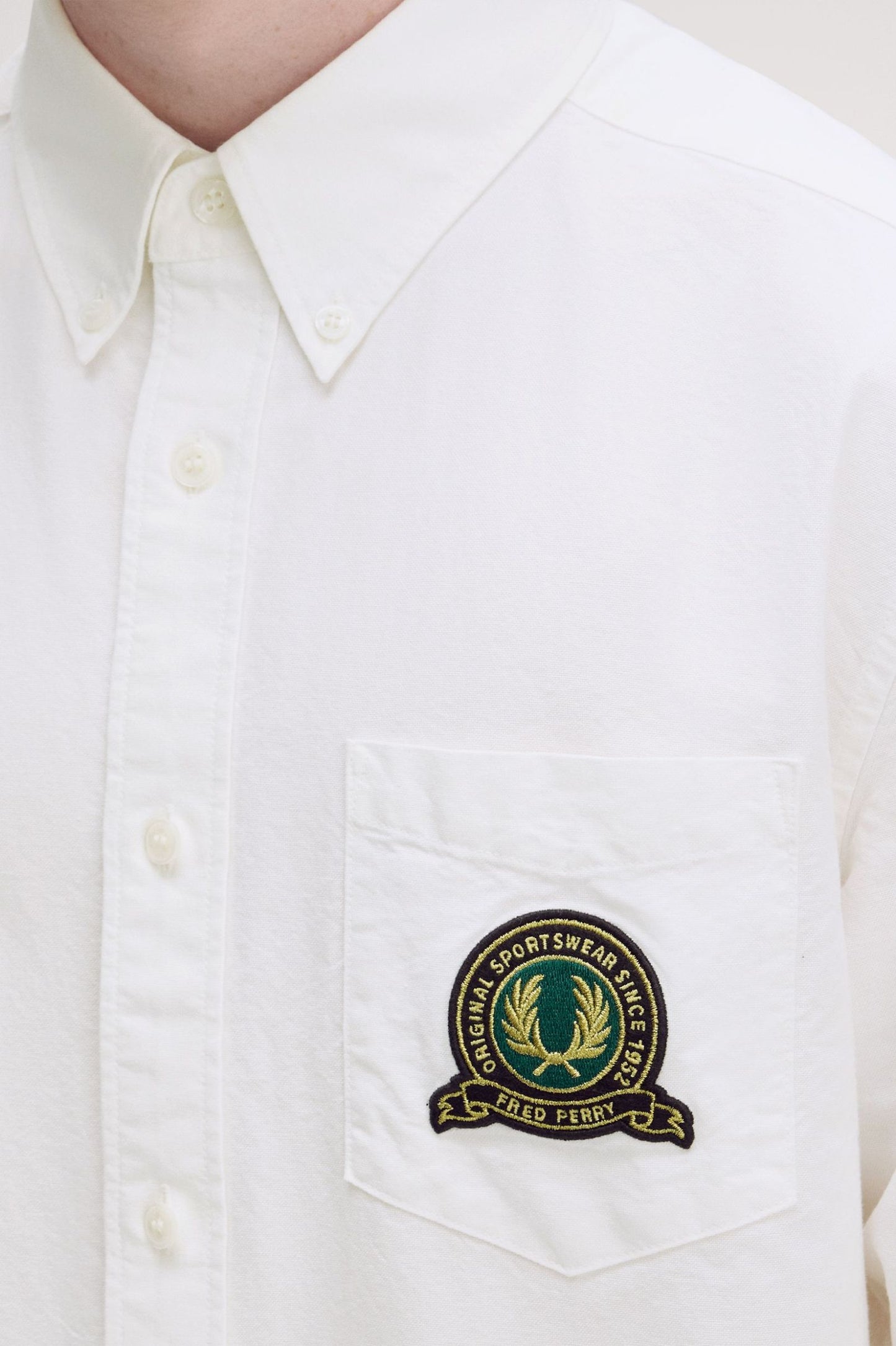 FRED PERRY TENNIS BADGE OXFORD SHIRT
