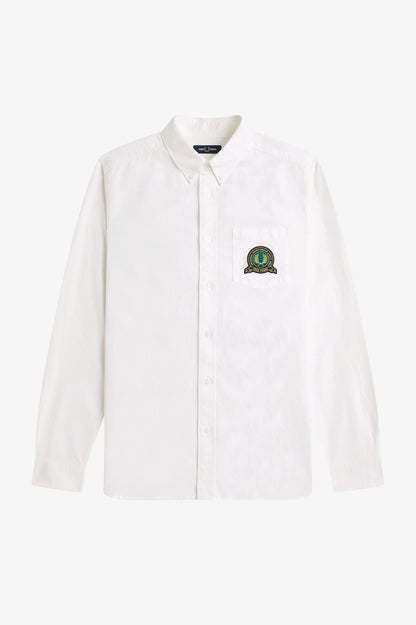 FRED PERRY TENNIS BADGE OXFORD SHIRT