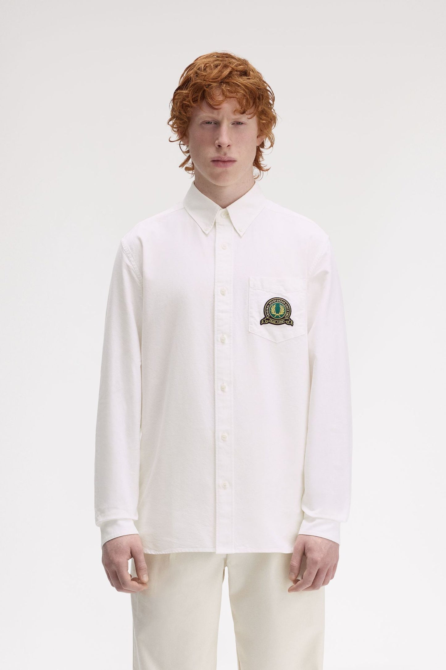 FRED PERRY TENNIS BADGE OXFORD SHIRT