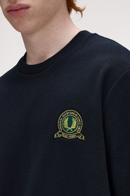 FRED PERRY TENNIS BADGE SWEATSHIRT