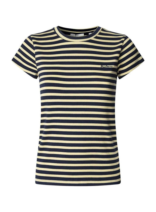PEPE JEANS WOMAN MERIDA STRIPED T SHIRT
