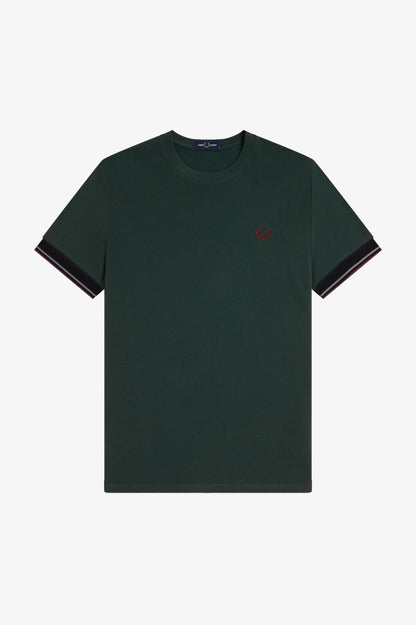 FRED PERRY TWIN TIPPED CUFF T-SHIRT