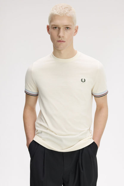 FRED PERRY TWIN TIPPED CUFF T-SHIRT