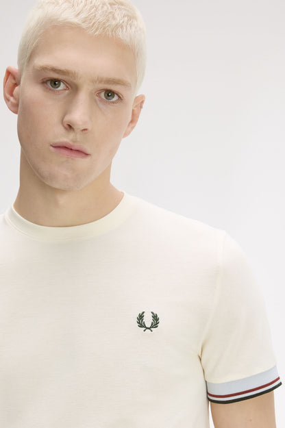 FRED PERRY TWIN TIPPED CUFF T-SHIRT