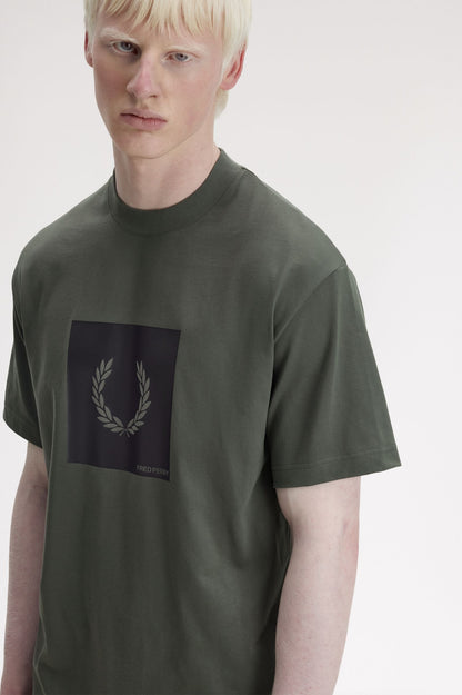 FRED PERRY BOX GRAPHIC T SHIRT