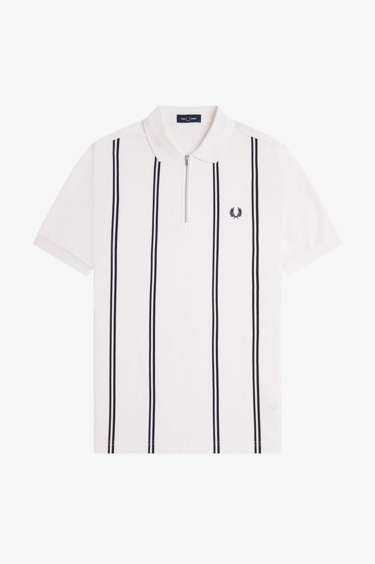 FRED PERRY VERTICAL STRIPE POLO T SHIRT
