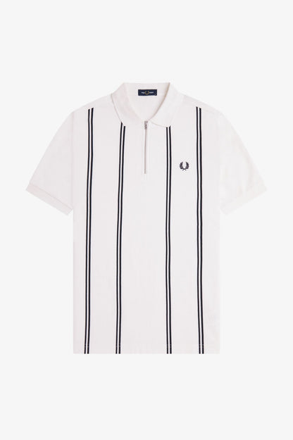 FRED PERRY VERTICAL STRIPE POLO T SHIRT