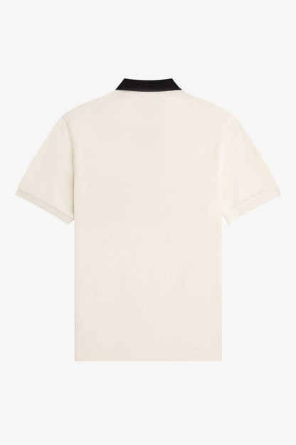 FRED PERRY EMBROIDERED PANEL POLO SHIRT